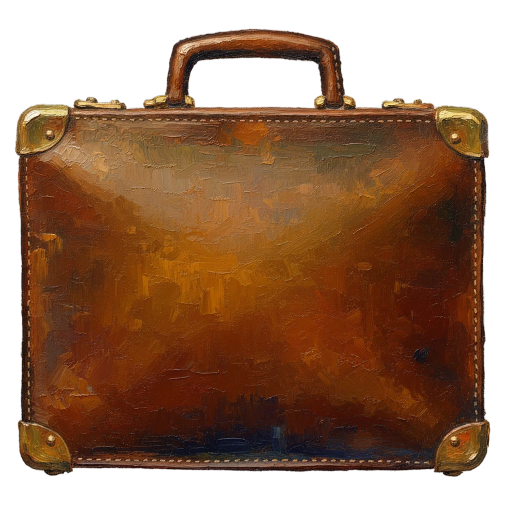 briefcase Oil Painting icon