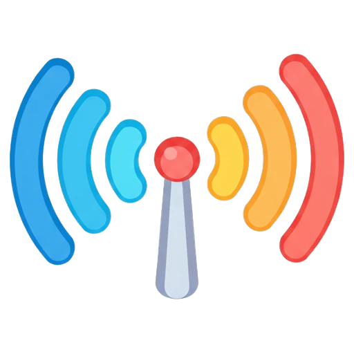 broadcast signal Isometric icon