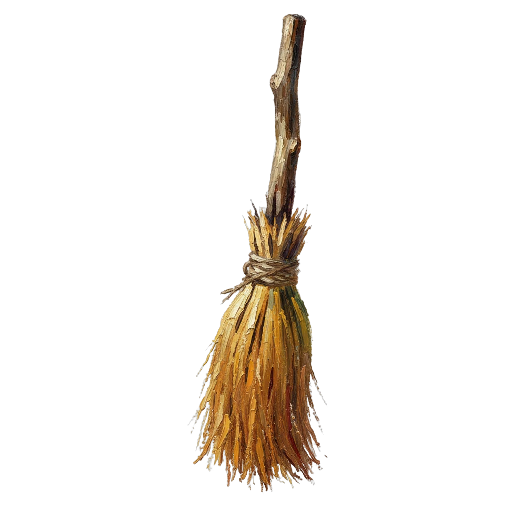 broom Oil Painting icon