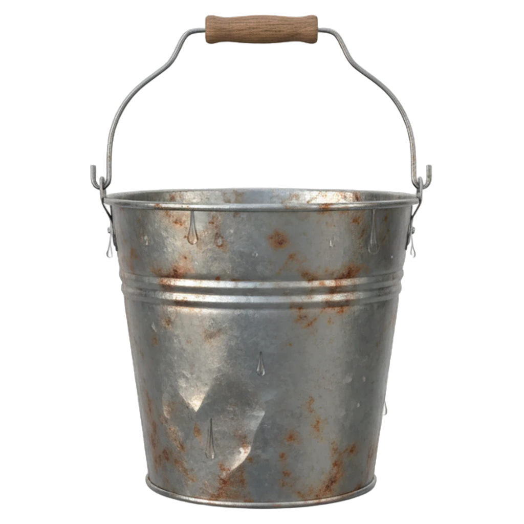 bucket Photorealistic icon