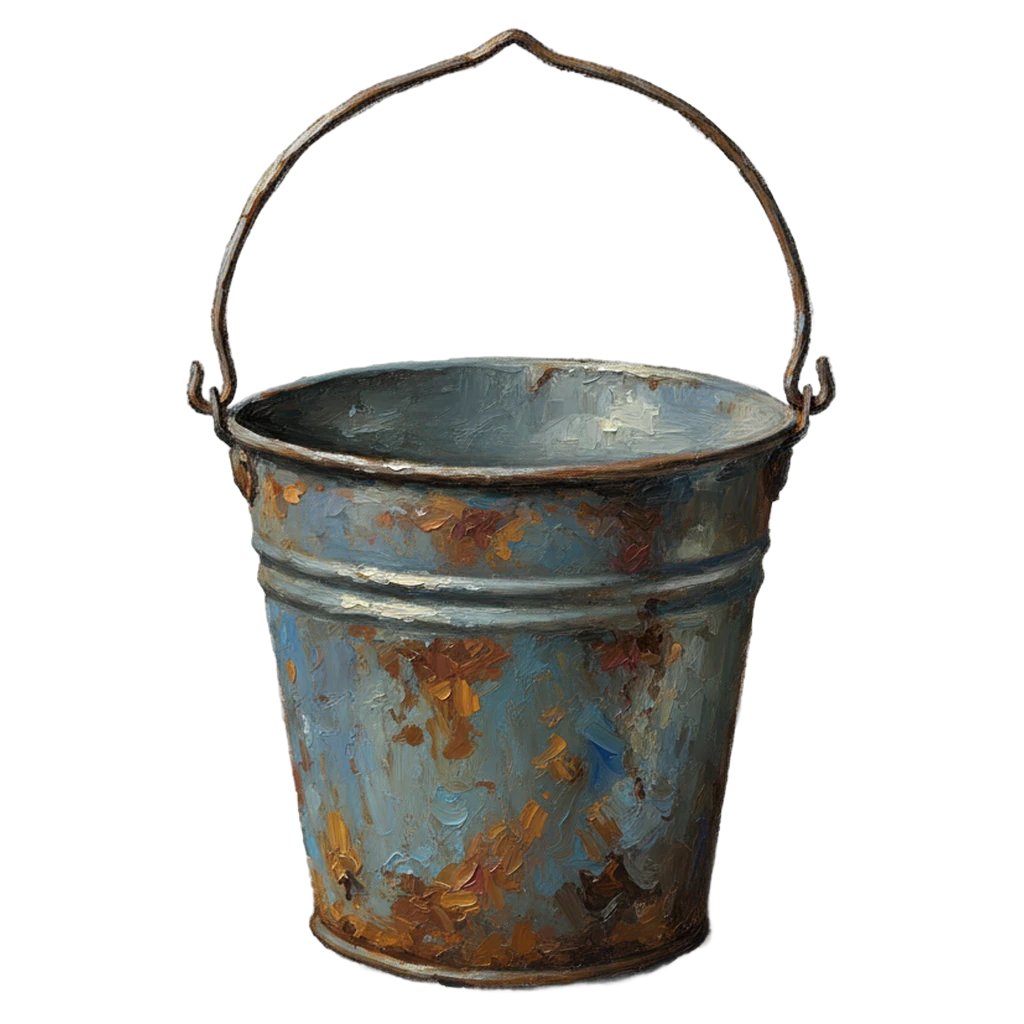 bucket Oil Painting icon