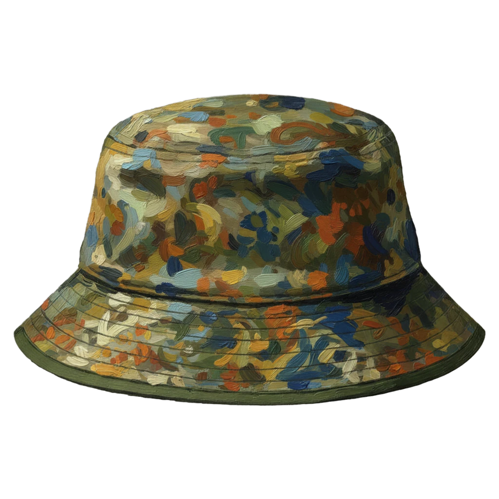 bucket hat Oil Painting icon