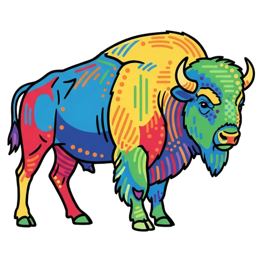 buffalo Pop Art icon