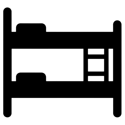 bunk bed Solid Glyph icon