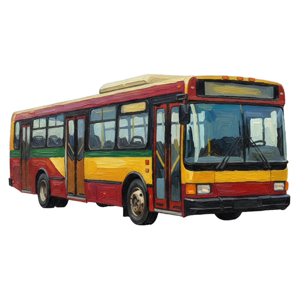 bus Oil Painting icon