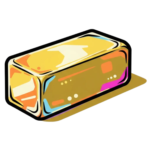 butter stick Pop Art icon