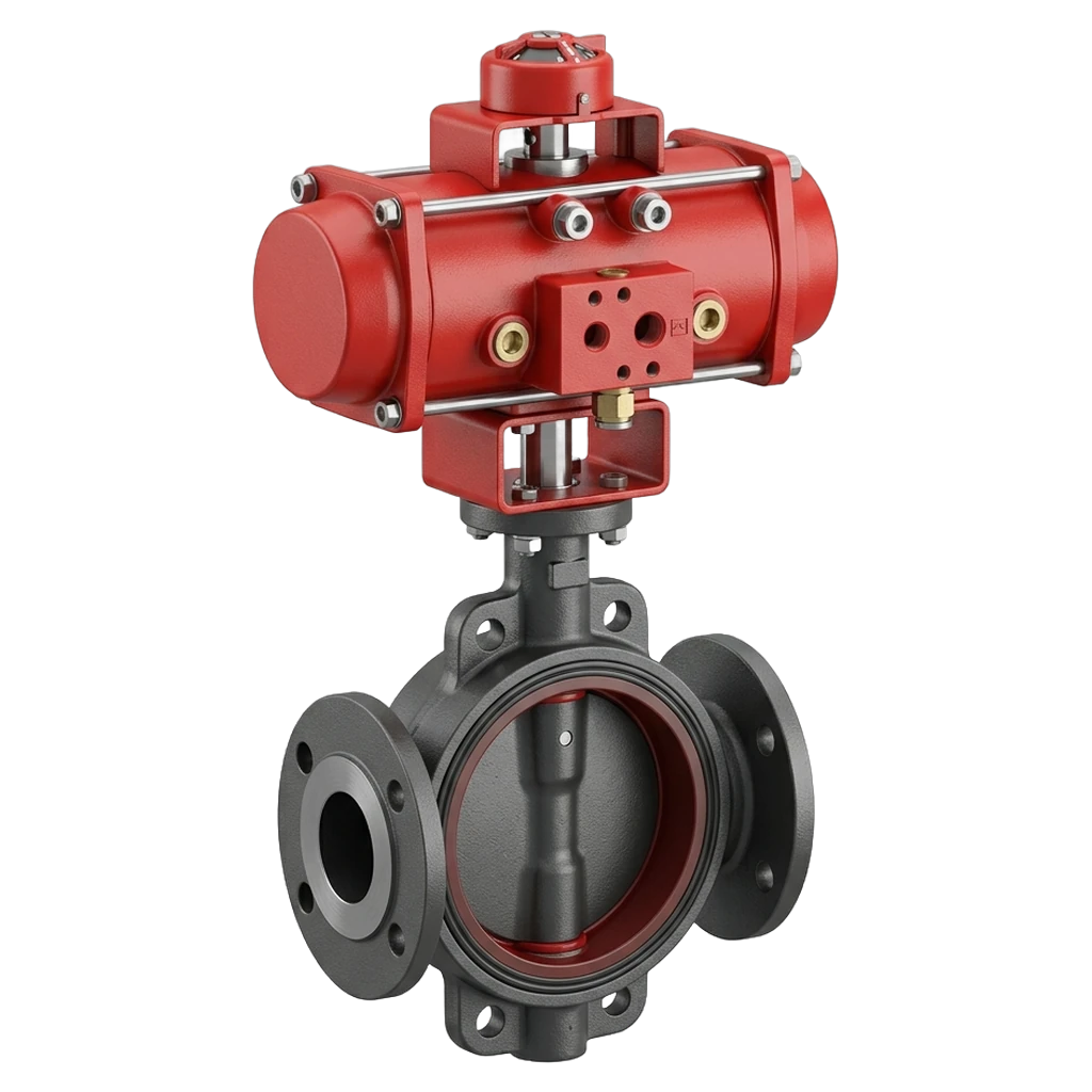 butterfly valve actuator Photorealistic icon - free AI-generated photorealistic icon for web and app projects