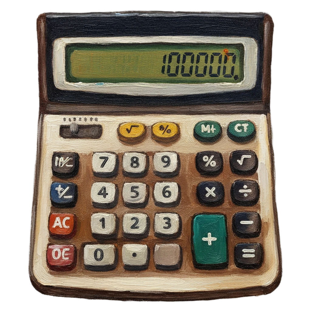 calculator Oil Painting icon