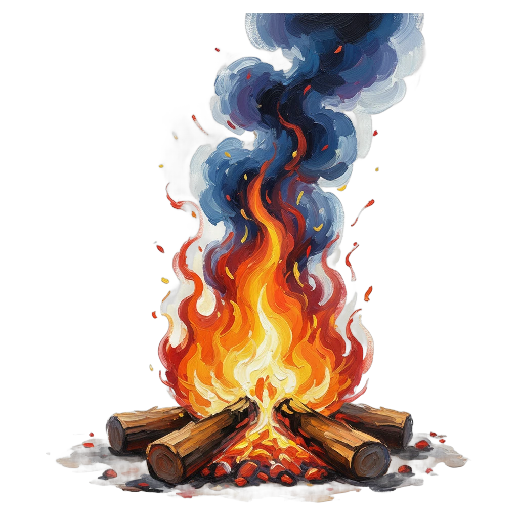 campfire Oil Painting icon