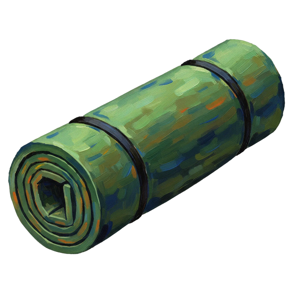 camping mat Oil Painting icon