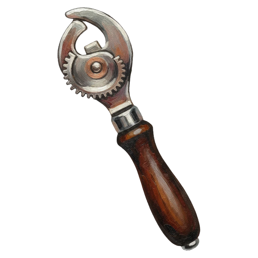 can opener Oil Painting icon