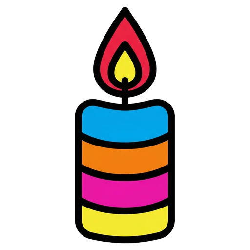 candle Pop Art icon