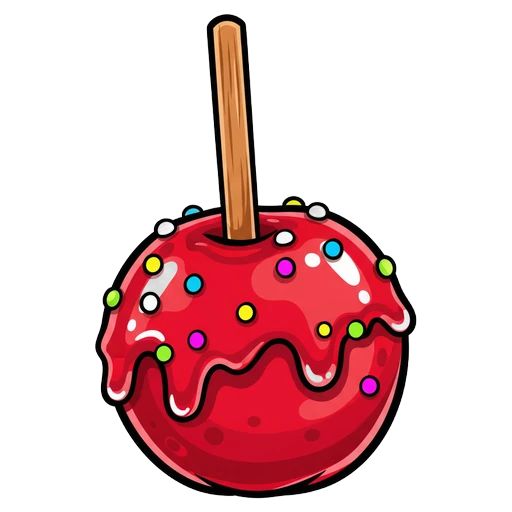 candy apple Pop Art icon
