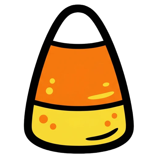 candy corn Pop Art icon