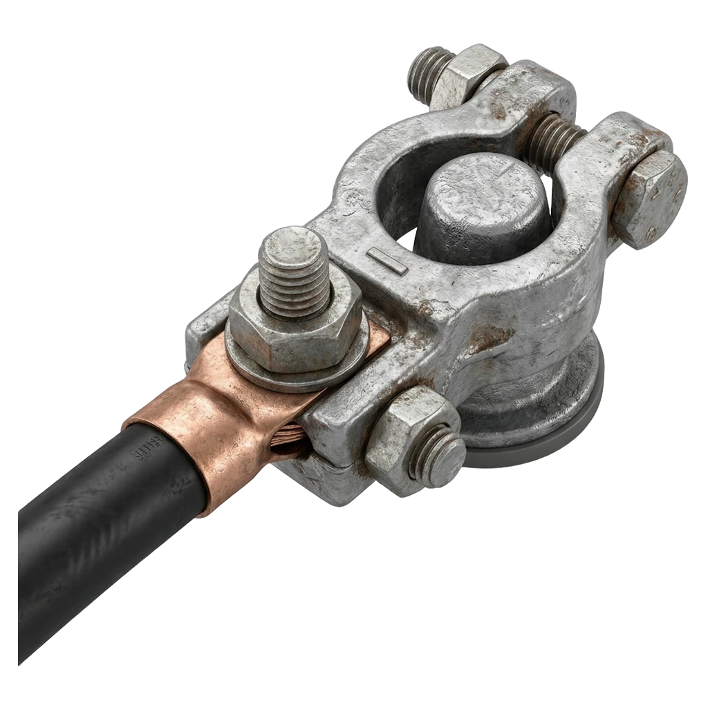 car battery terminal Photorealistic icon