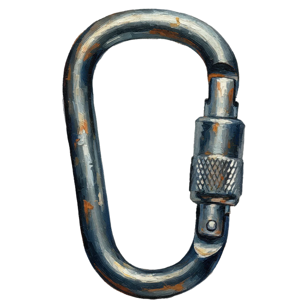 carabiner Oil Painting icon
