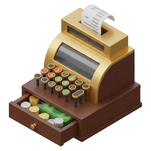 cash register Isometric icon