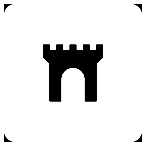 castle gate Solid Glyph icon