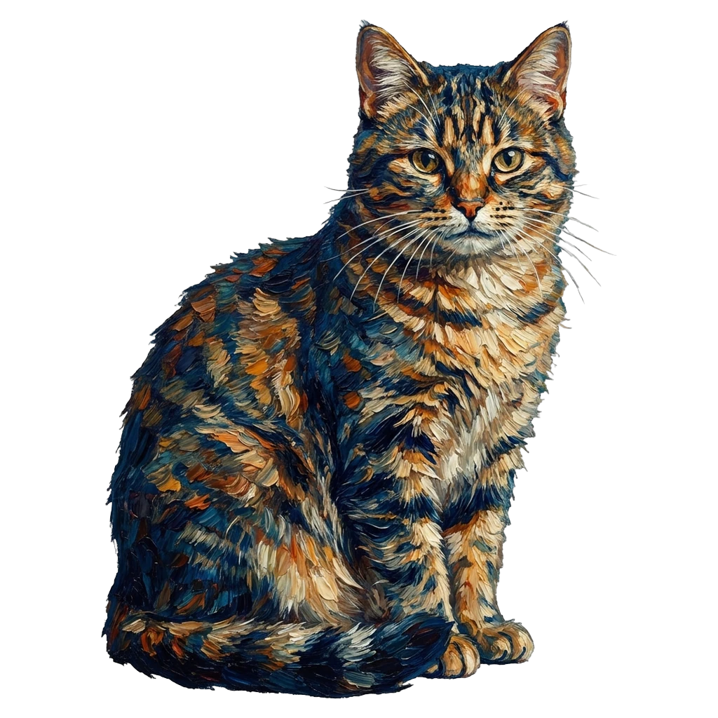cat Oil Painting icon