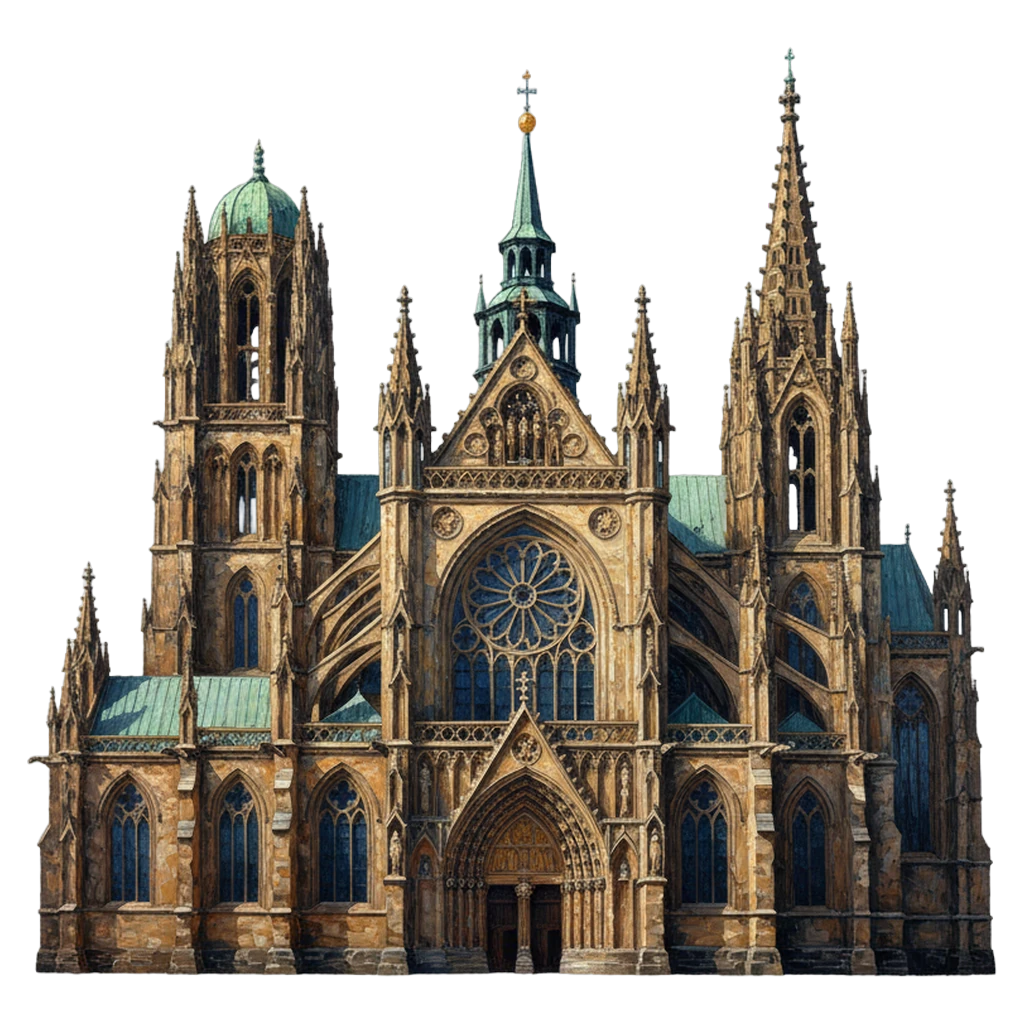 cathedral Oil Painting icon