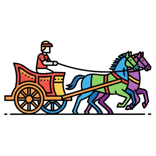chariot Pop Art icon