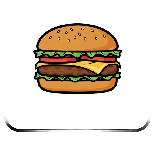 cheeseburger Pop Art icon - free AI-generated pop art icon for web and app projects