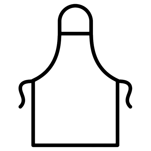 chef apron Line Art icon