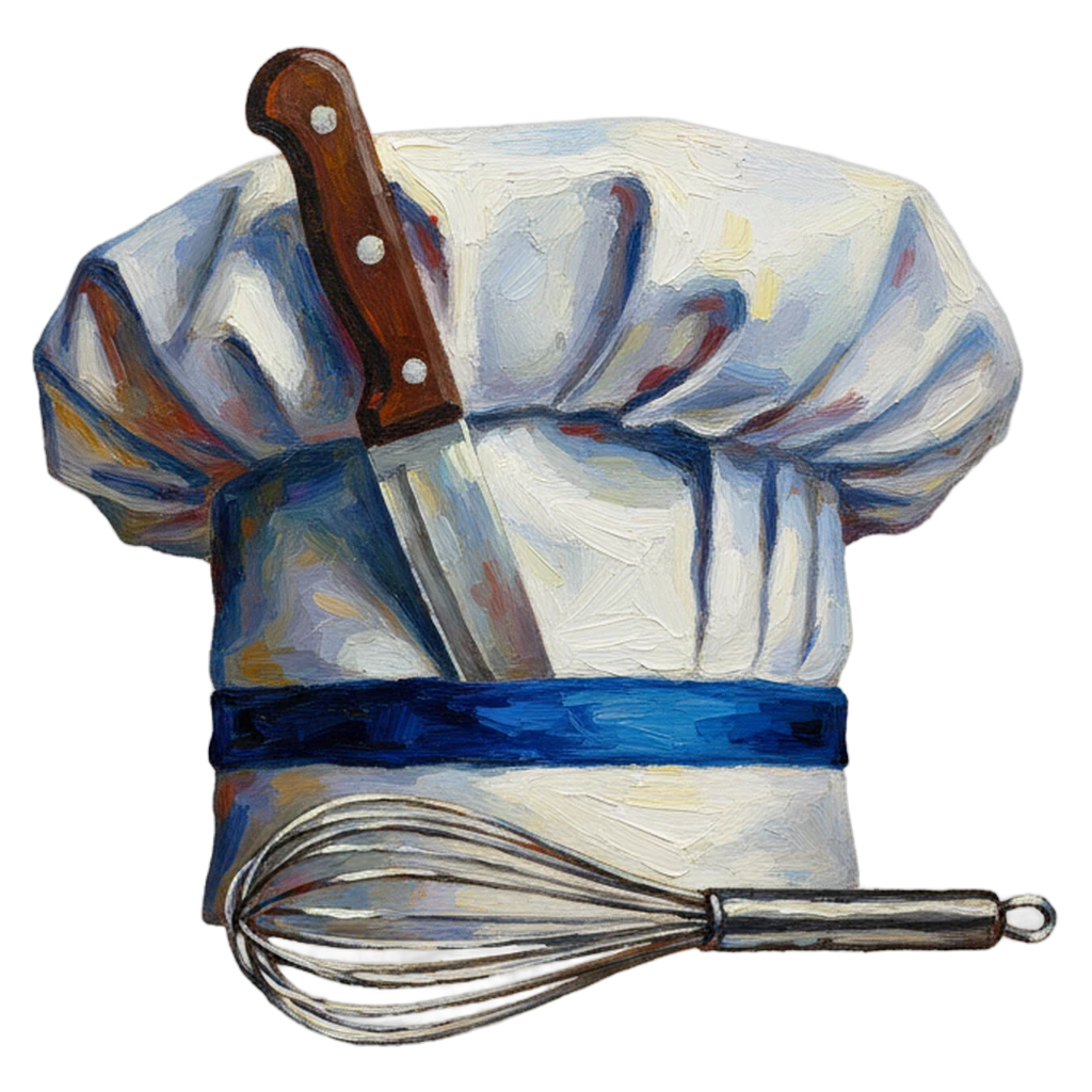 chef hat kitchen Oil Painting icon