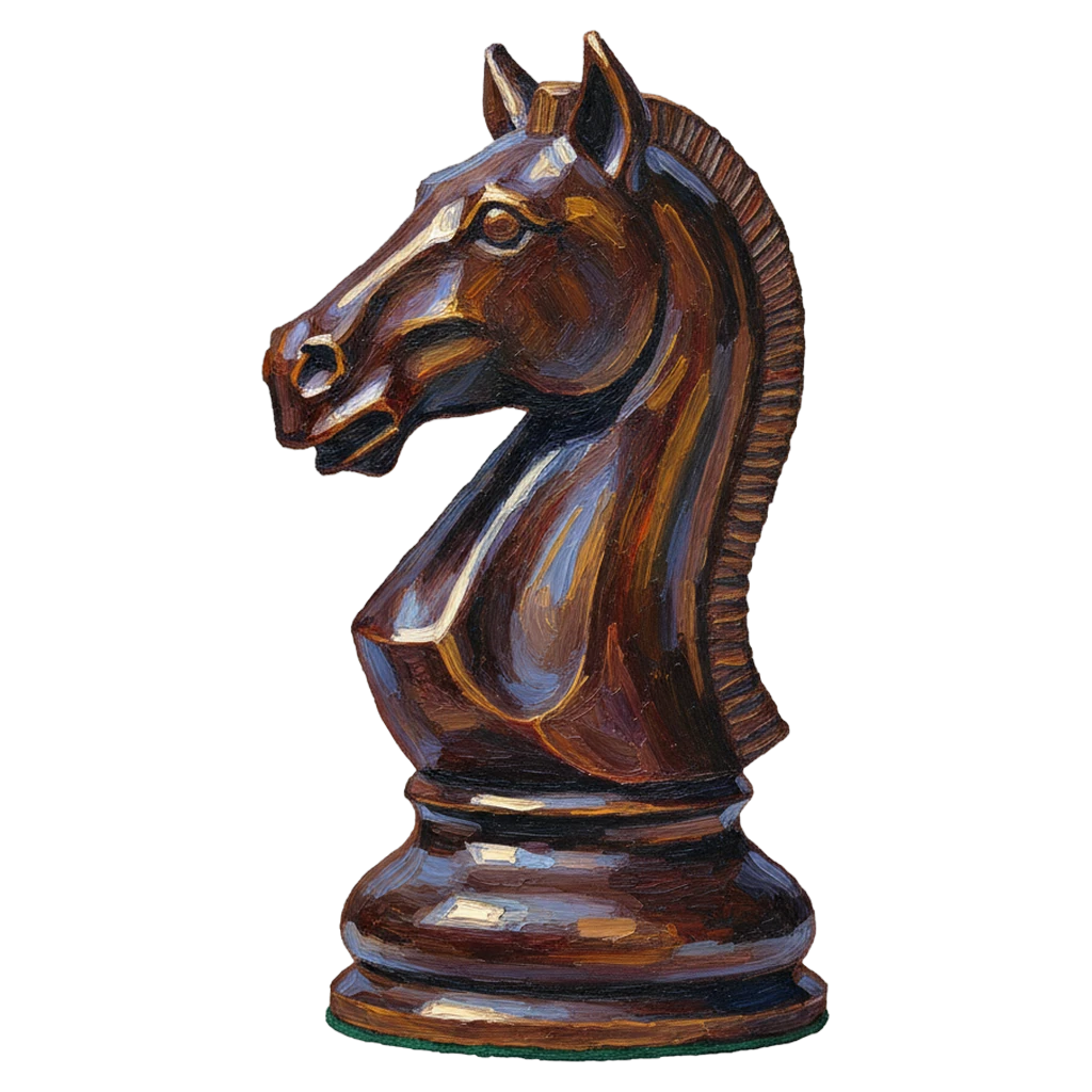chess knight Oil Painting icon