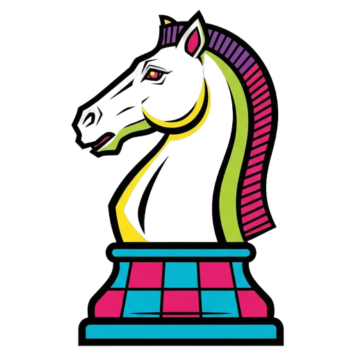 chess piece Pop Art icon