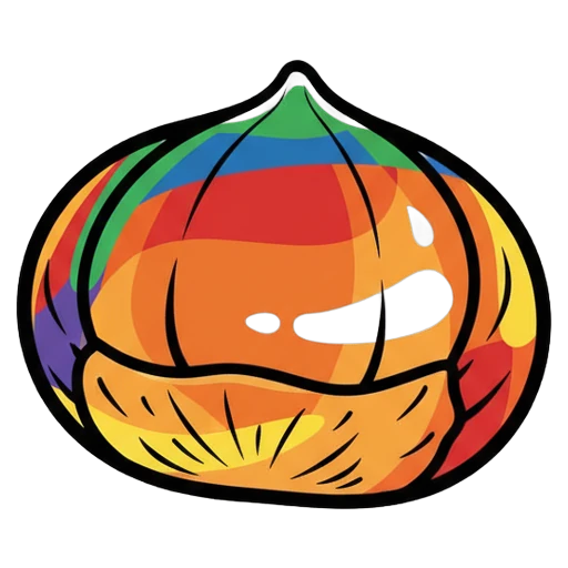 chestnut Pop Art icon - free AI-generated pop art icon for web and app projects