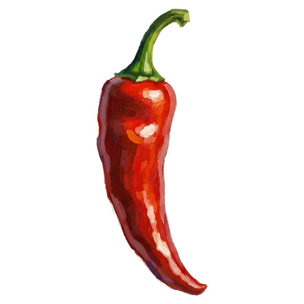 chili pepper Oil Painting icon