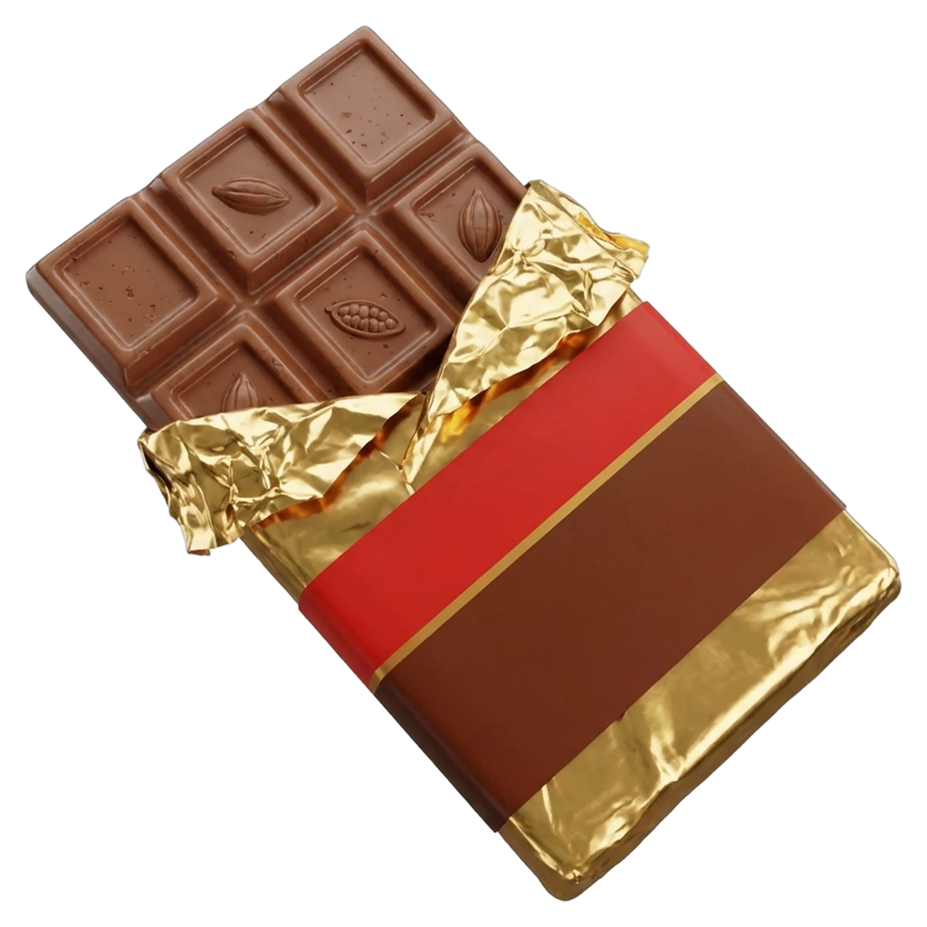 chocolate bar Photorealistic icon