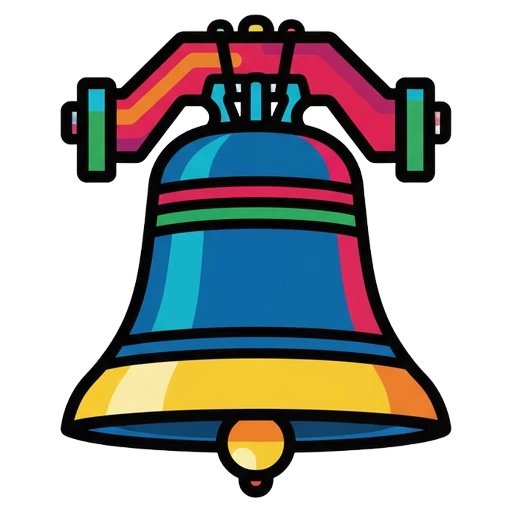 church bell Pop Art icon