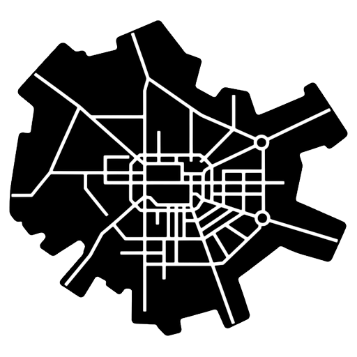 city map Solid Glyph icon