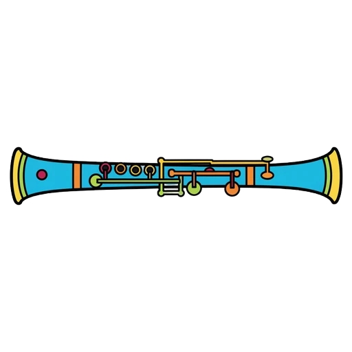 clarinet Pop Art icon
