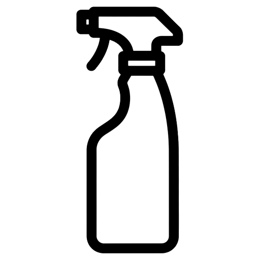 cleaning spray Line Art icon