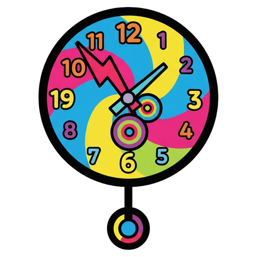 clock Pop Art icon
