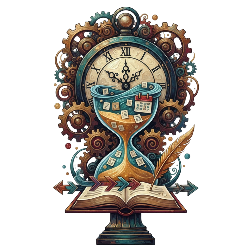 clock time management Oil Painting icon