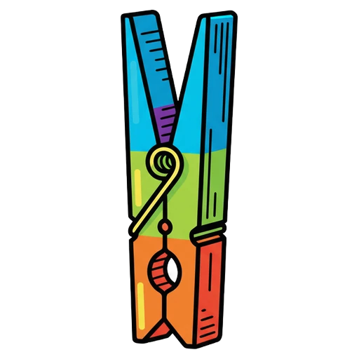 clothespin Pop Art icon