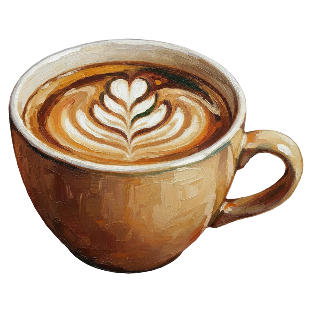 coffee cup Oil Painting icon