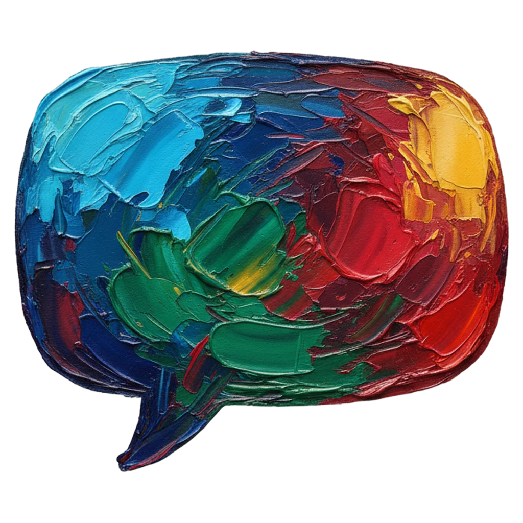 comment bubble Oil Painting icon