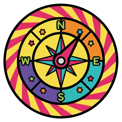 compass Pop Art icon