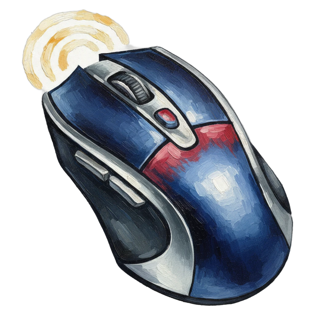 computer mouse click Oil Painting icon