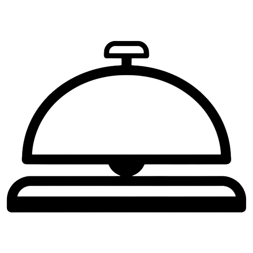 concierge bell Line Art icon