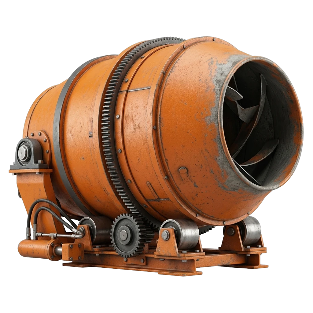 concrete mixer drum Photorealistic icon - free AI-generated photorealistic icon for web and app projects