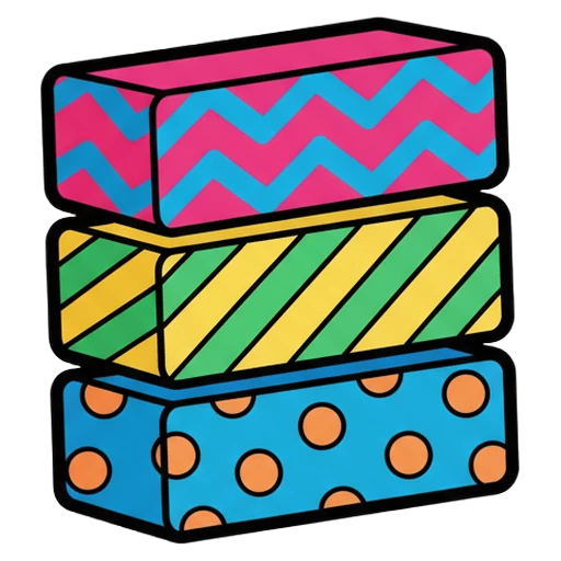 content pillar block Pop Art icon