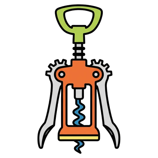 corkscrew Pop Art icon