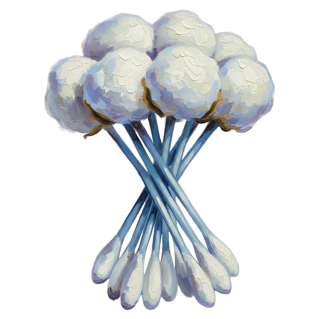 cotton swabs Oil Painting icon