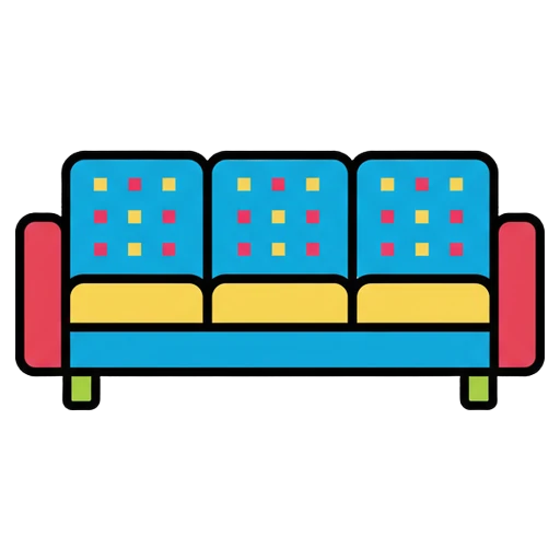 couch Pop Art icon